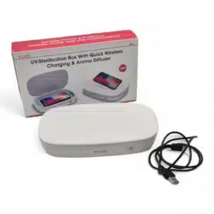 BASE DE CARGA INALAMBRICA 10W CON ESTERILIZADOR DE MOVIL Y DIFUSOR X.CELL HL-1 + CAJA