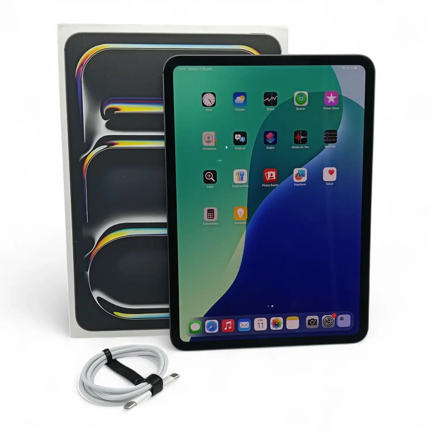 Ipad Pro 11″ M4 256GB (bateria 100%) Space Black+caja Y Cable DE Carga — foto 3