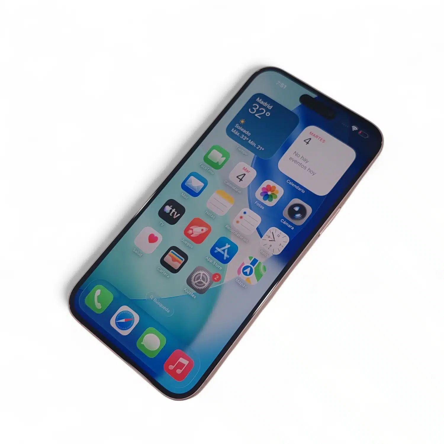Iphone 15 Plus 256GB Salud Bateria 87% Rosa + Caja + Funda — foto 4