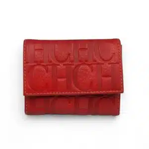 CARTERA DE PIEL ROJA CAROLINA HERRERA