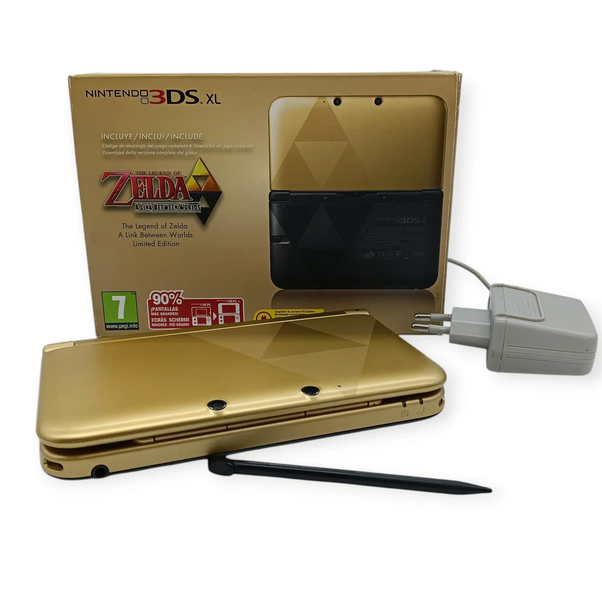Nintendo 3DS XL The Legend OF Zelda Limited Edition + Caja + Cargador