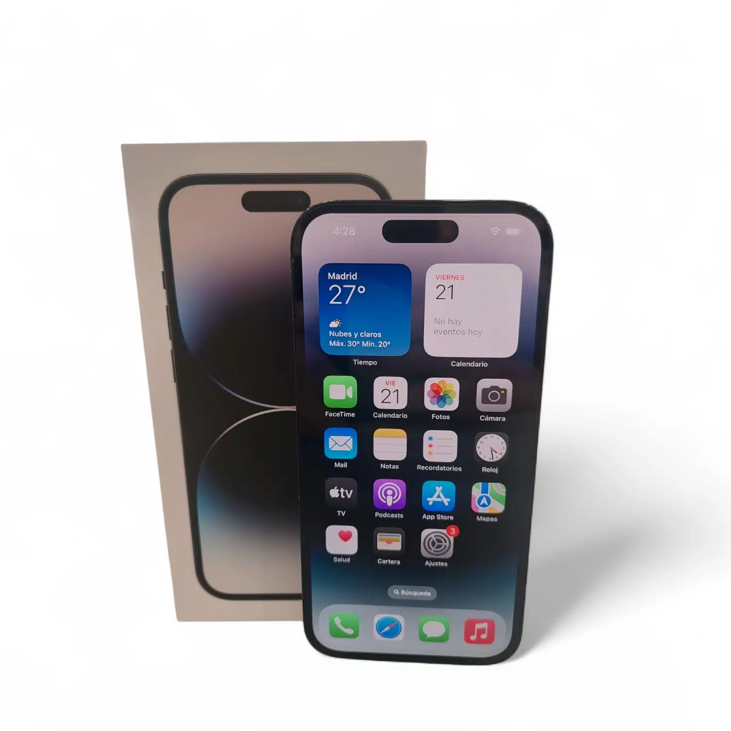 Iphone 14 Pro 1TB *100% Salud Bateria* Negro Reacondicionado + Caja + 2 Fundas — foto 2