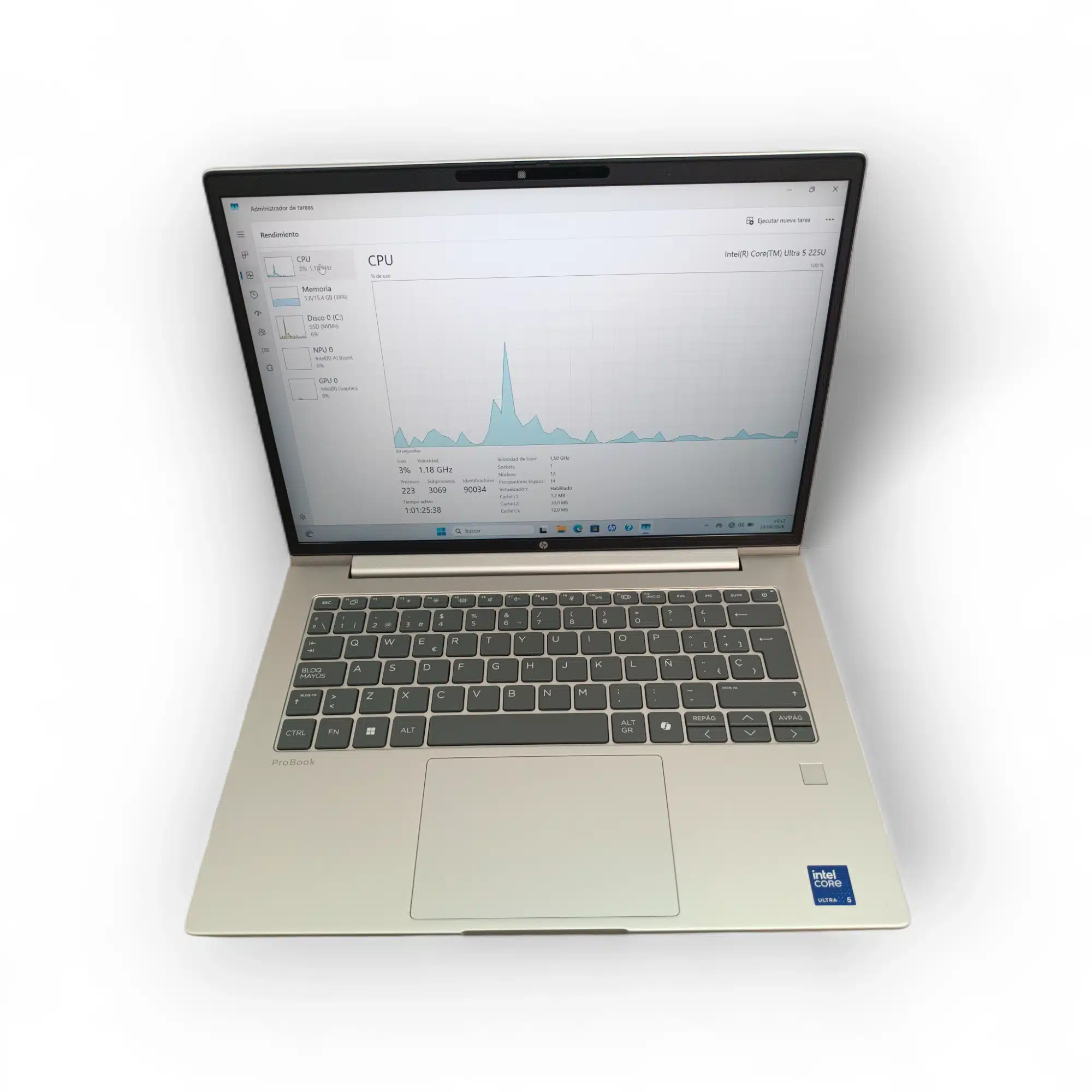 Portatil HP Probook 4 G1i 14 Core Ultra 5 225U 16GB / 512GB + Cargador