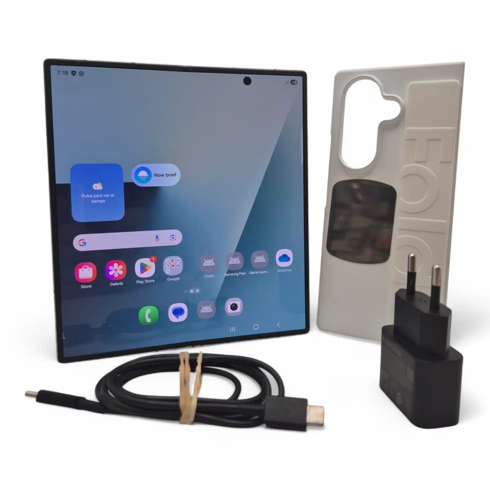 Movil Samsung Galaxy Fold 7 12GB Ram 512GB Azul + Cargador + Funda