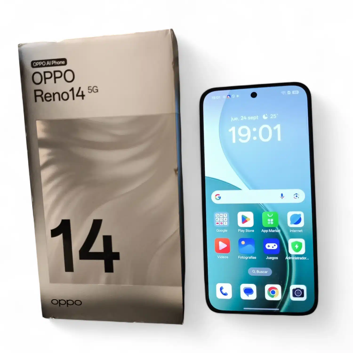 Movil Oppo Reno 14 5G 12GB Ram 512GB Verde Con Caja