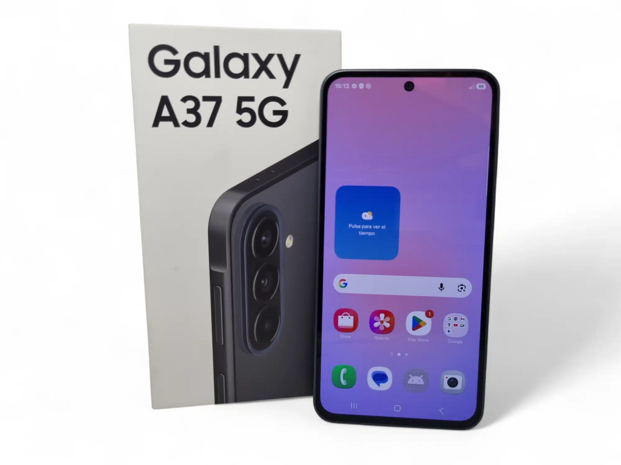 Movil Samsung A37 5G 256GB 8GB Gris + Cable + Caja