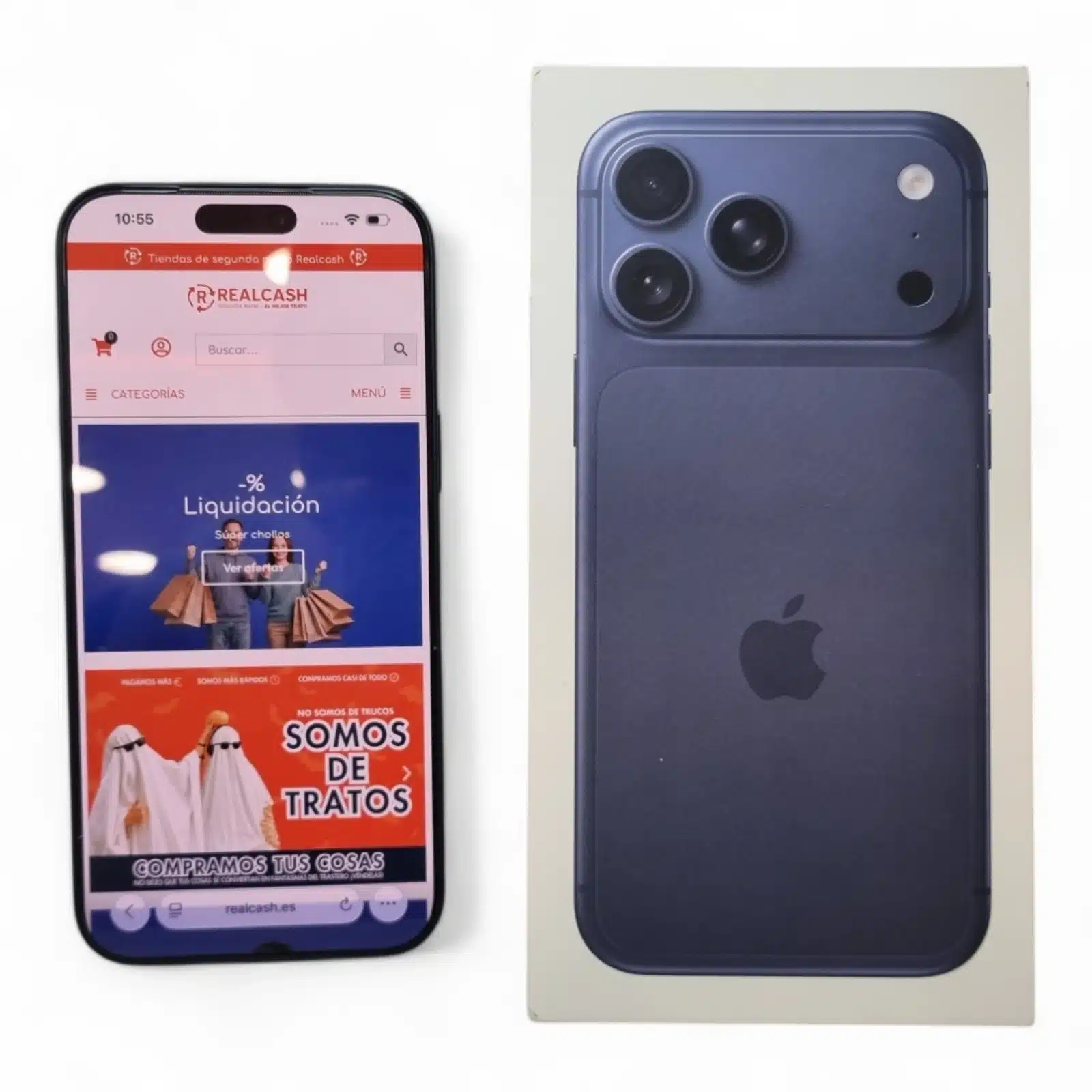 Iphone 17 Pro Max 512GB Bateria (100%) Azul + Caja + Cable — foto 2