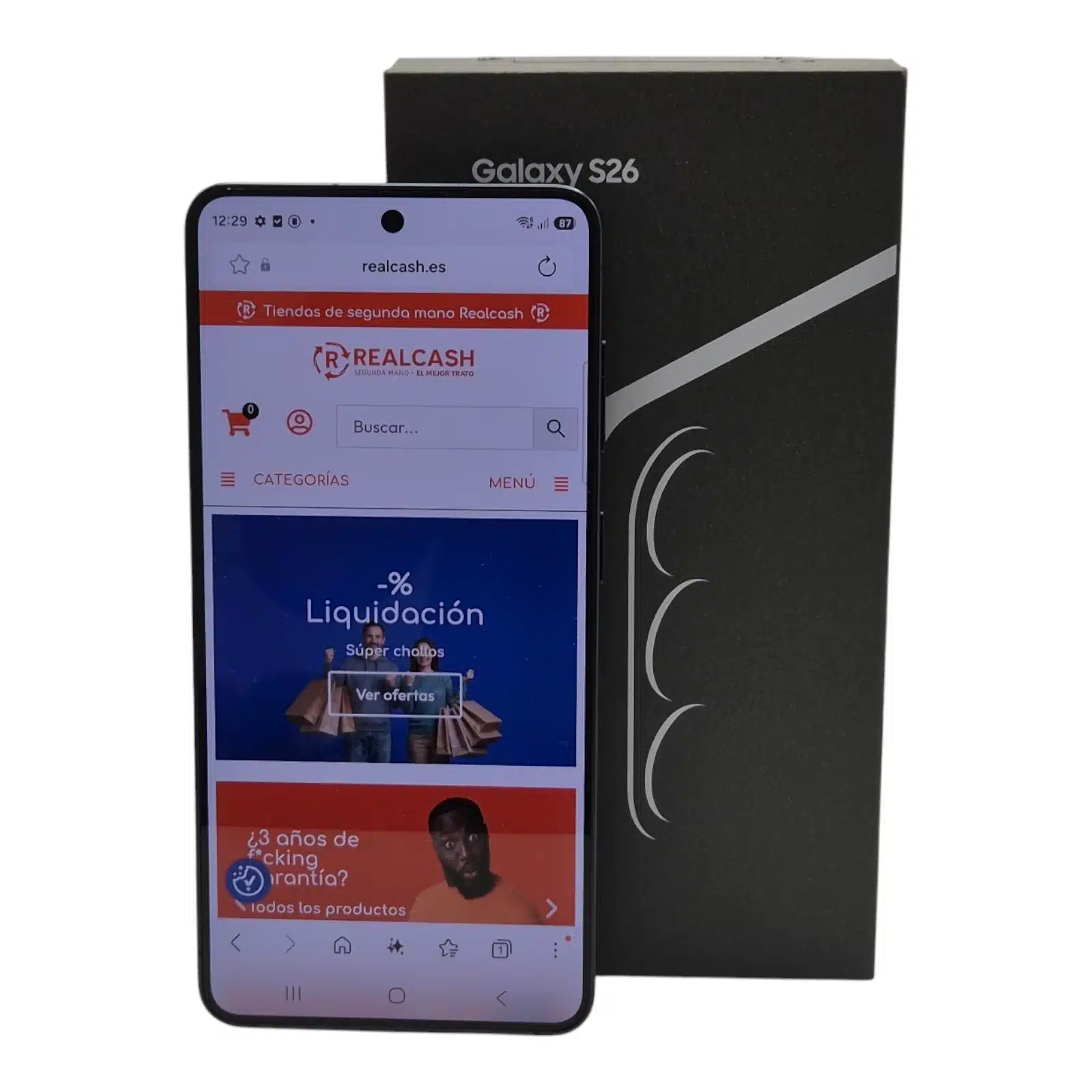 Movil Samsung Galaxy S26 12GB Ram 256GB Negro + Caja