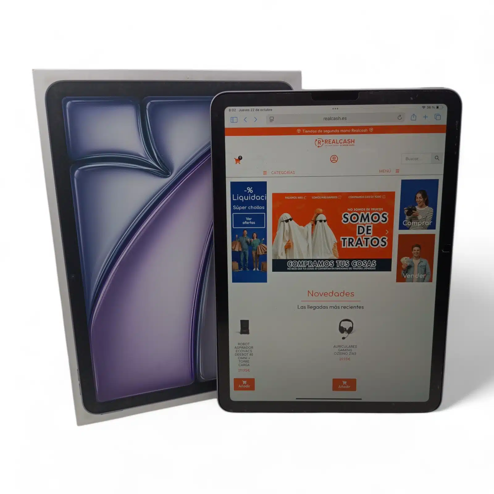 Ipad Air 11 M2 Wifi 256GB 100% Salud Bat (88 Ciclos) + Caja