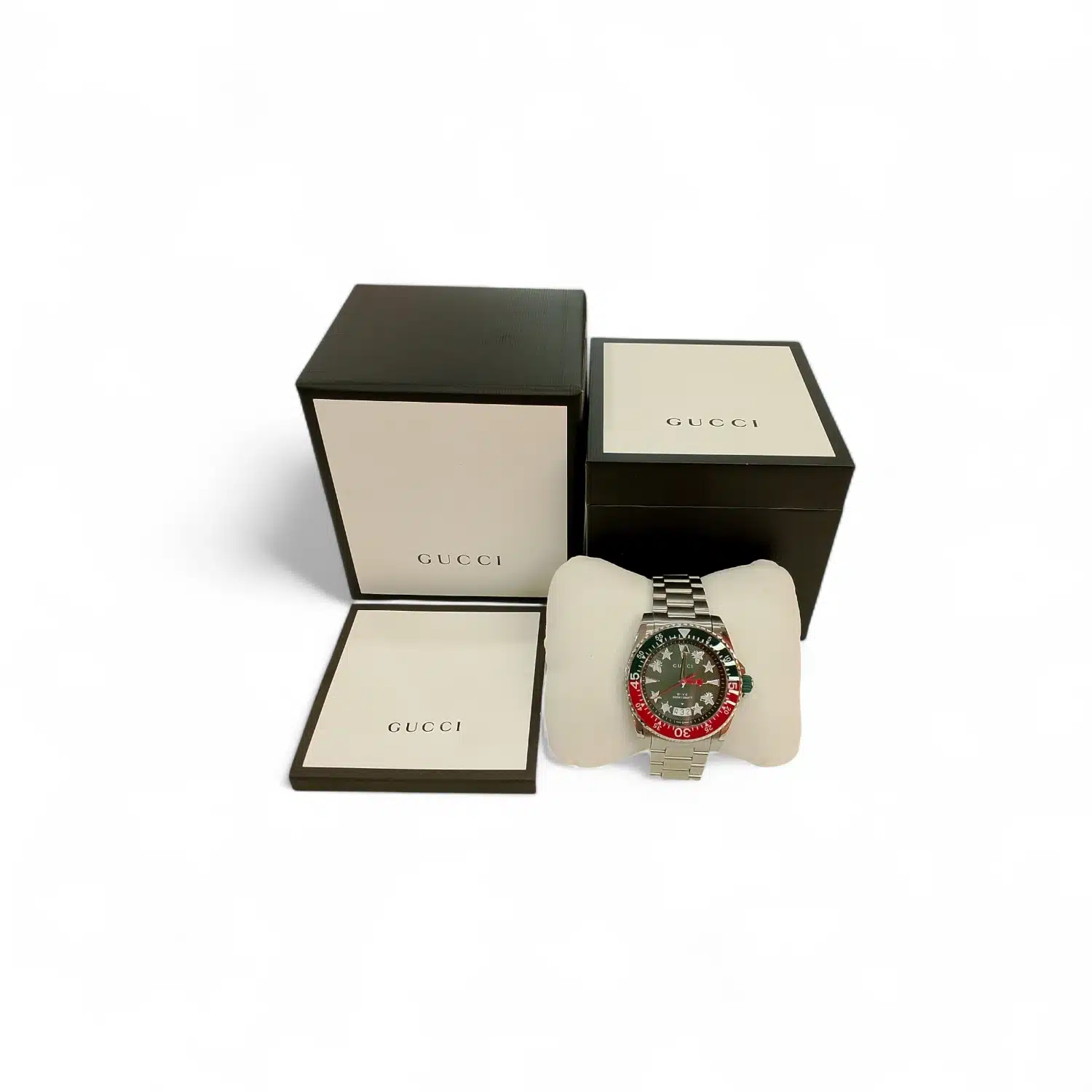 Reloj Gucci Dive Acero Inoxidable Verde Dial YA136222