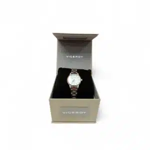 RELOJ VICEROY GRAND 41138 PLATEADO + CAJA + CERTIFICADO