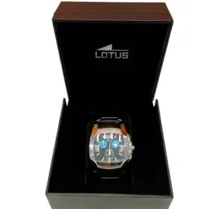 RELOJ LOTUS 15313 ESFERA NEGRA + CAJA