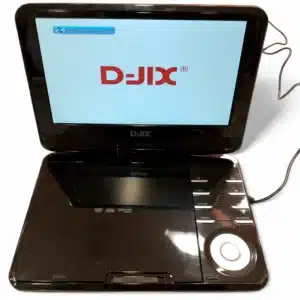 DVD PORTATIL D-JIX NEGRO + CABLE + FUNDA + MANDO
