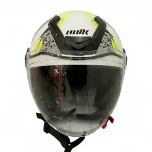 CASCO MOTO UNIK VENUS FS-760 BLANCO Y GRIS TALLA L + FUNDA