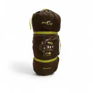 SACO DE DORMIR QUECHUA SLEEPIN BED 10 MARRON Y VERDE