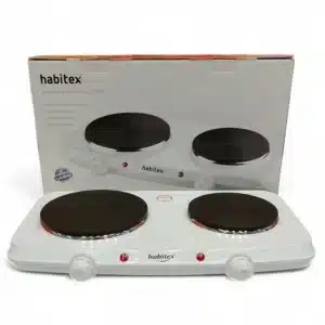 HORNILLO ELECTRICO DOBLE HABITEX CC2250B + CAJA