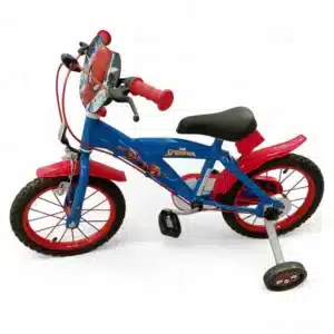BICICLETA 16" SPIDERMAN CON RUEDINES