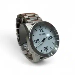 RELOJ NIXON CORPORAL SS 12G PLATEADO ESFERA BLANCA