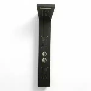 COLUMNA DE HIDROMASAJE DUCHA NEGRA 20x140 CM