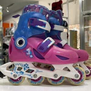 PATINES EN LINEA OXELO TALLA 30/32 ROSADOS
