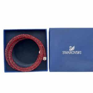PULSERA DE SWAROVSKI CRYSTAKDUST ROJA + CAJA