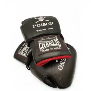 GUANTES DE BOXEO CHARLIE CUERO + CORREAS 14OZ