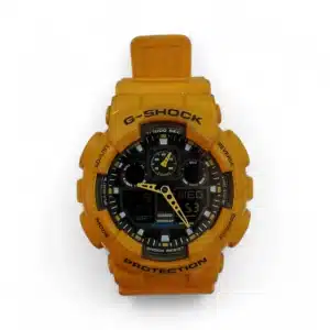 RELOJ CASIO G-SHOCK GA-100A 5081 CORREA AMARILLA