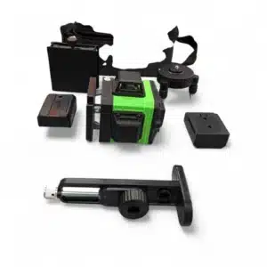 NIVEL LASER 12 LINEAS LUZ VERDE  + ACCESORIOS + ESTUCHE