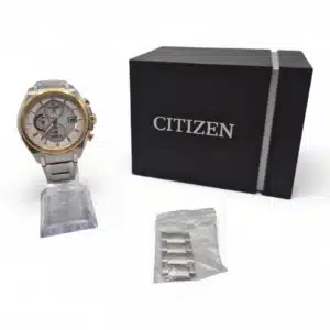 RELOJ CITIZEN ECO DRIVE SUPER TITANIUM B612-S080746 +ESLABONES + CAJA