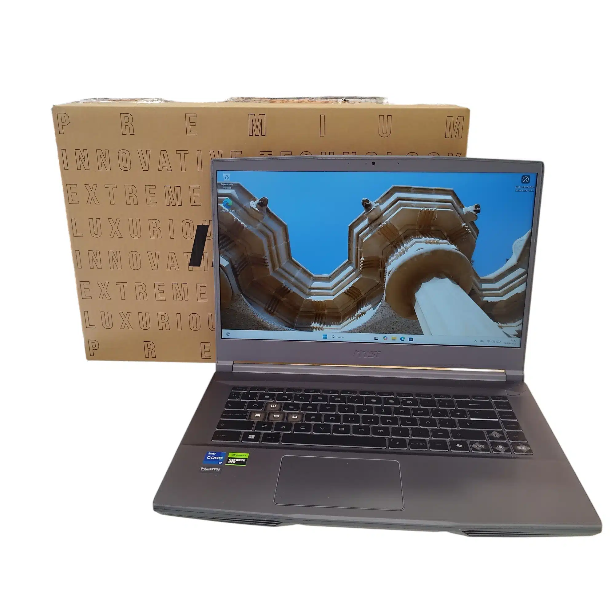 Portatil Msi Thin 15B B12UC I7-12650H 15.6º GB GDR6 1TB Ssd 16GB DDR4 Nvidia Gforce Rtx 3050 + Caja