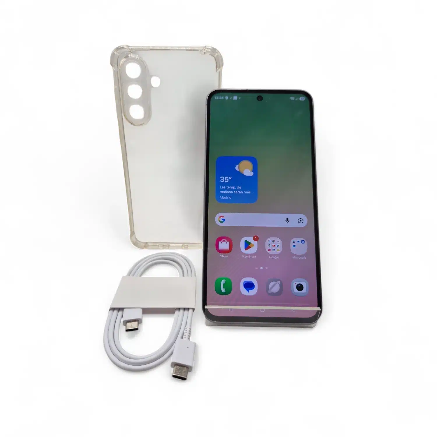 Movil Samsung Galaxy A56 5G 8GB Ram 128GB Negro + Cable + Funda