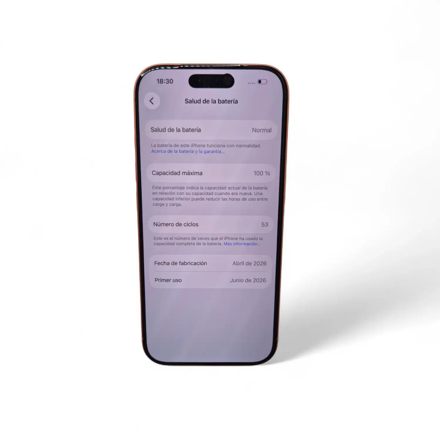 Iphone 17 Pro 256GB Salud Bateria 100% Naranja + Funda — foto 3